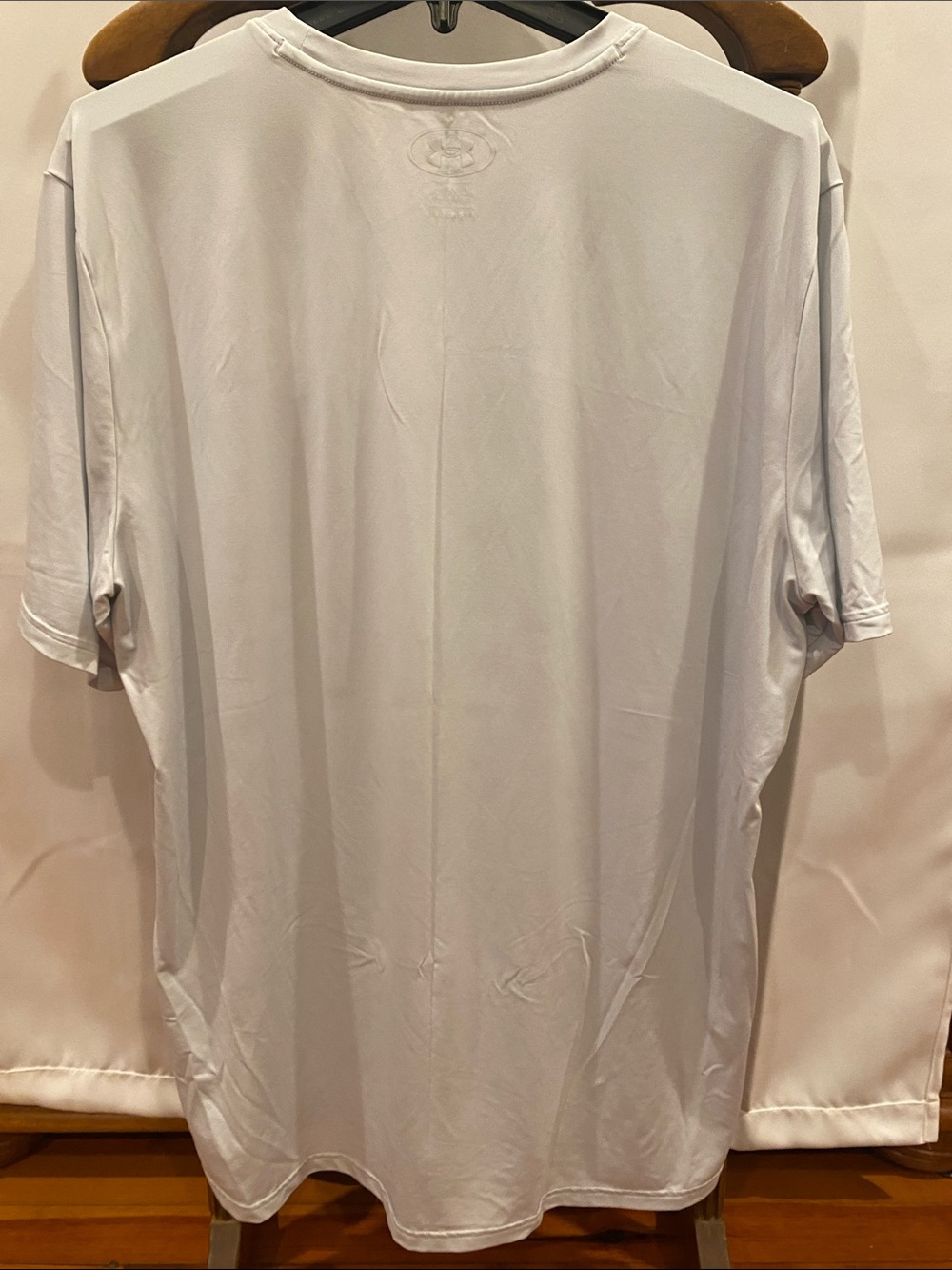 Under Armour White/Light Gray Short-Sleeve Athletic Tee - Picture 2 of 8